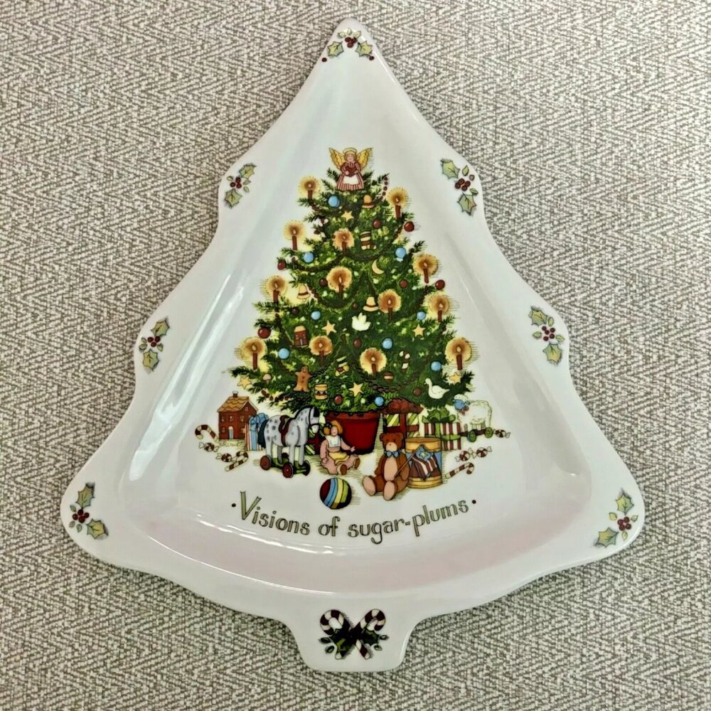 A Christmas Story Portmeirion Visions of Sugar Plums Tree Serving Plate Dish